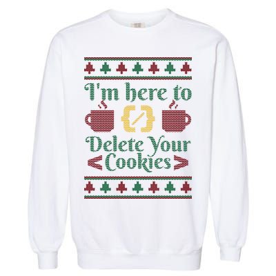 Programmer Ugly Christmas Sweater Garment-Dyed Sweatshirt