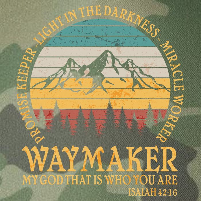 Promise Keeper Waymaker Isaiah Forest Mountains Legacy Tie Dye Trucker Hat
