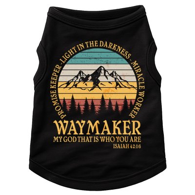 Promise Keeper Waymaker Isaiah Forest Mountains Doggie Tank