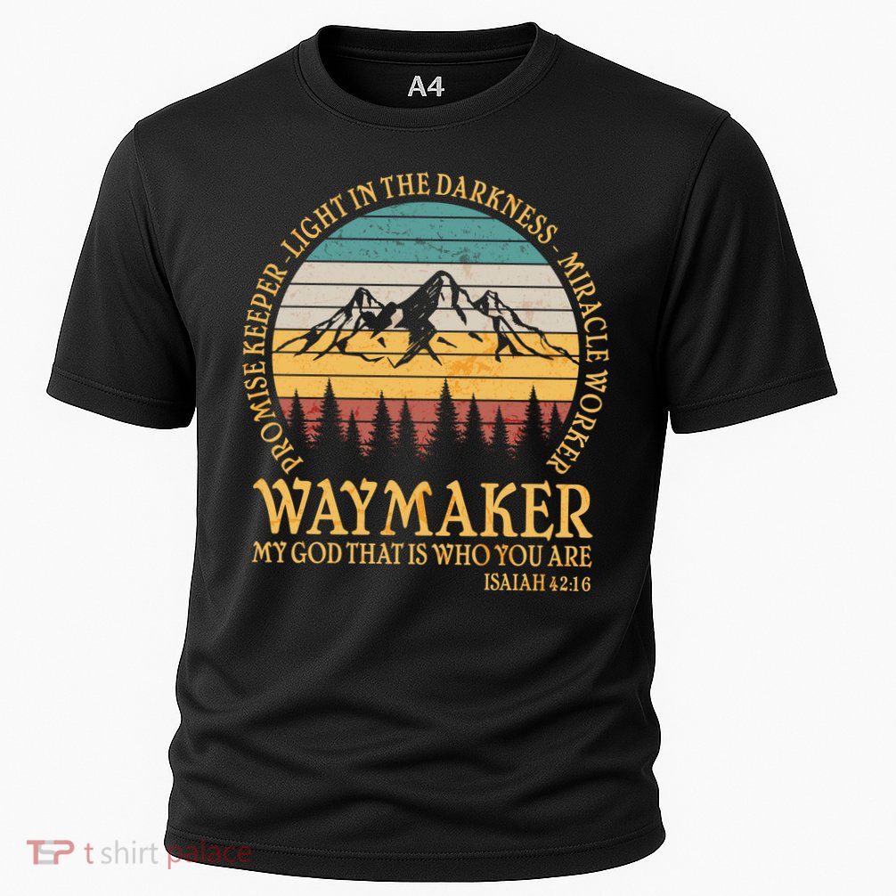 Promise Keeper Waymaker Isaiah Forest Mountains Performance Shirt