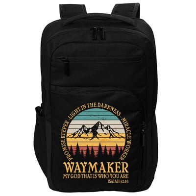 Promise Keeper Waymaker Isaiah Forest Mountains Impact Tech Backpack