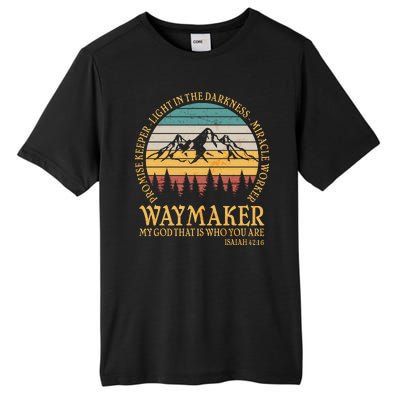 Promise Keeper Waymaker Isaiah Forest Mountains Tall Fusion ChromaSoft Performance T-Shirt