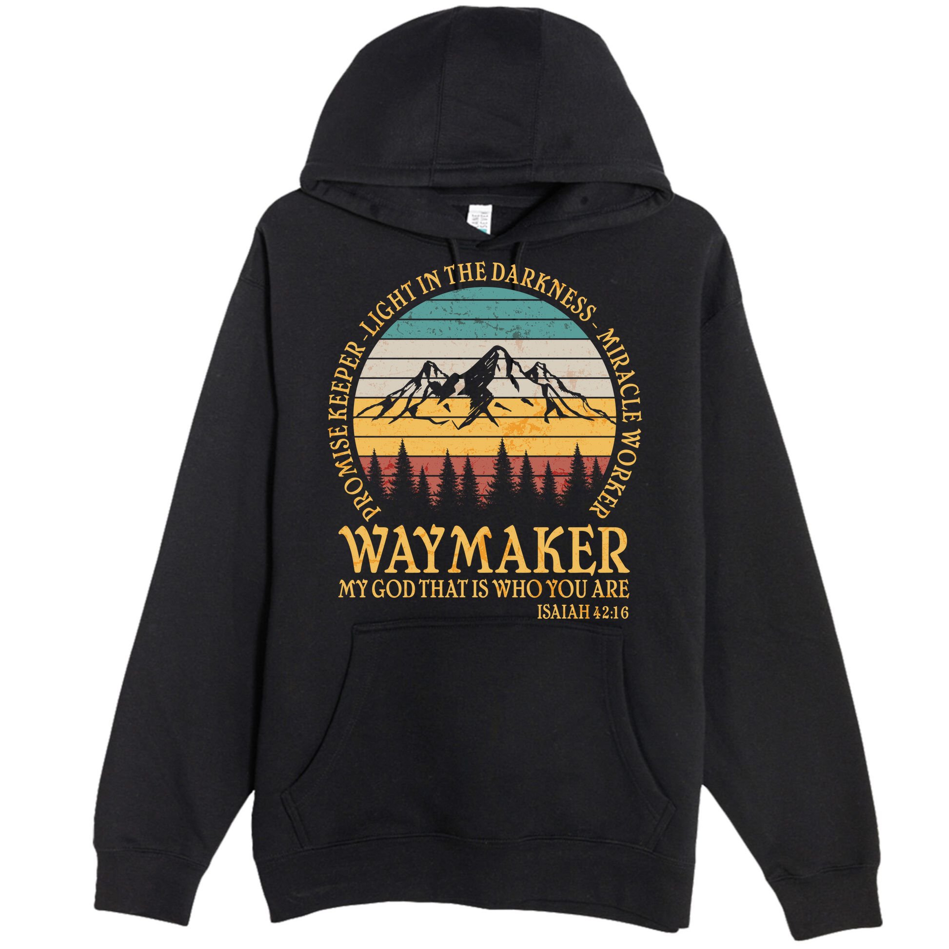 Promise Keeper Waymaker Isaiah Forest Mountains Premium Pullover Hoodie
