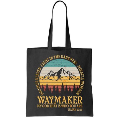 Promise Keeper Waymaker Isaiah Forest Mountains Bag