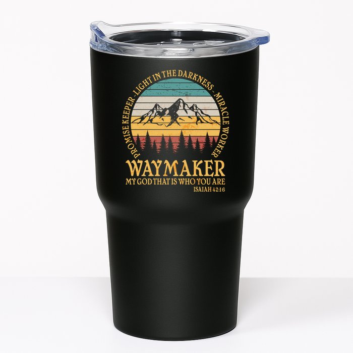 Promise Keeper Waymaker Isaiah Forest Mountains Tumbler