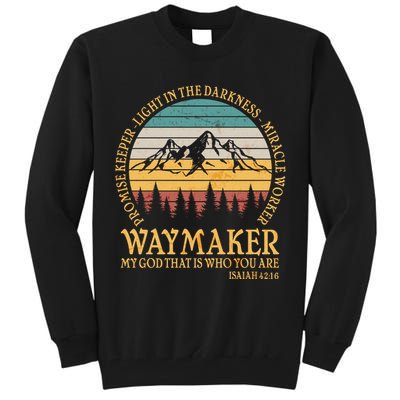Promise Keeper Waymaker Isaiah Forest Mountains Tall Sweatshirt