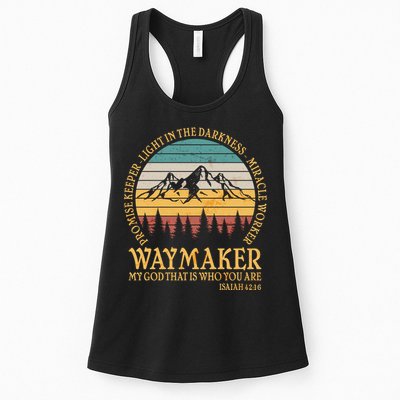 Promise Keeper Waymaker Isaiah Forest Mountains Womens Tank Top