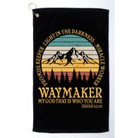 Promise Keeper Waymaker Isaiah Forest Mountains Golf Towel