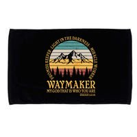 Promise Keeper Waymaker Isaiah Forest Mountains Microfiber Hand Towel