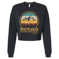 Promise Keeper Waymaker Isaiah Forest Mountains Cropped Pullover Crew