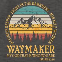 Promise Keeper Waymaker Isaiah Forest Mountains Vector Backpack