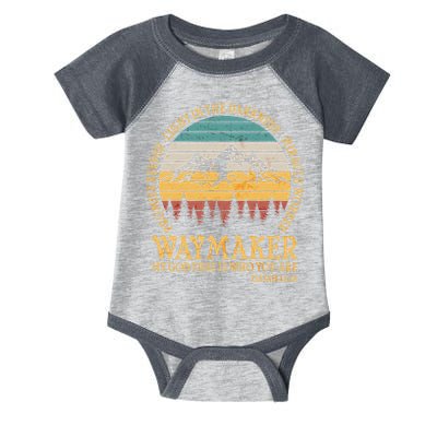 Promise Keeper Waymaker Isaiah Forest Mountains Infant Baby Jersey Bodysuit