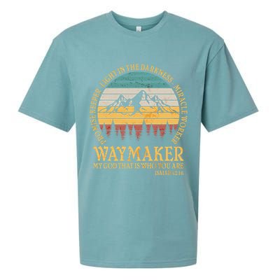 Promise Keeper Waymaker Isaiah Forest Mountains Sueded Cloud Jersey T-Shirt