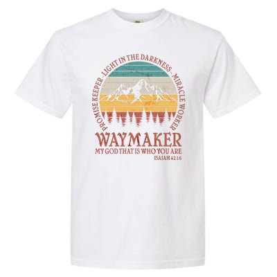 Promise Keeper Waymaker Isaiah Forest Mountains Garment-Dyed Heavyweight T-Shirt