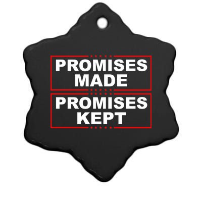 Promises Made Promises Kept Donald Trump Ceramic Star Ornament