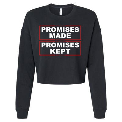 Promises Made Promises Kept Donald Trump Cropped Pullover Crew