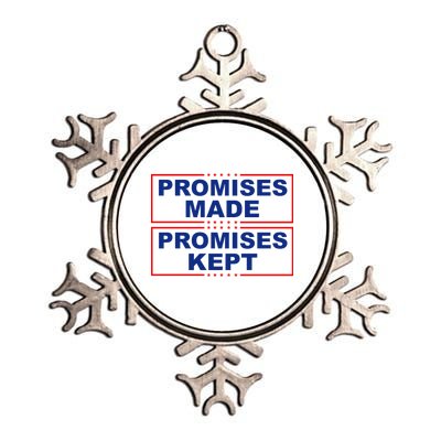 Promises Made Promises Kept Donald Trump Metallic Star Ornament