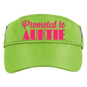 Promoted To Auntie New Baby Niece Nephew Adult Drive Performance Visor