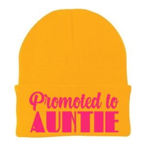 Promoted To Auntie New Baby Niece Nephew Knit Cap Winter Beanie