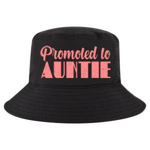 Promoted To Auntie New Baby Niece Nephew Cool Comfort Performance Bucket Hat