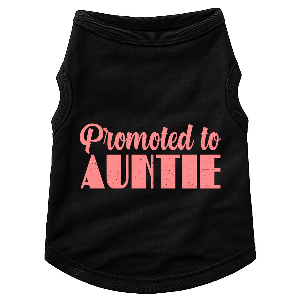 Promoted To Auntie New Baby Niece Nephew Doggie Tank