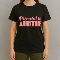 Promoted To Auntie New Baby Niece Nephew T-Shirt