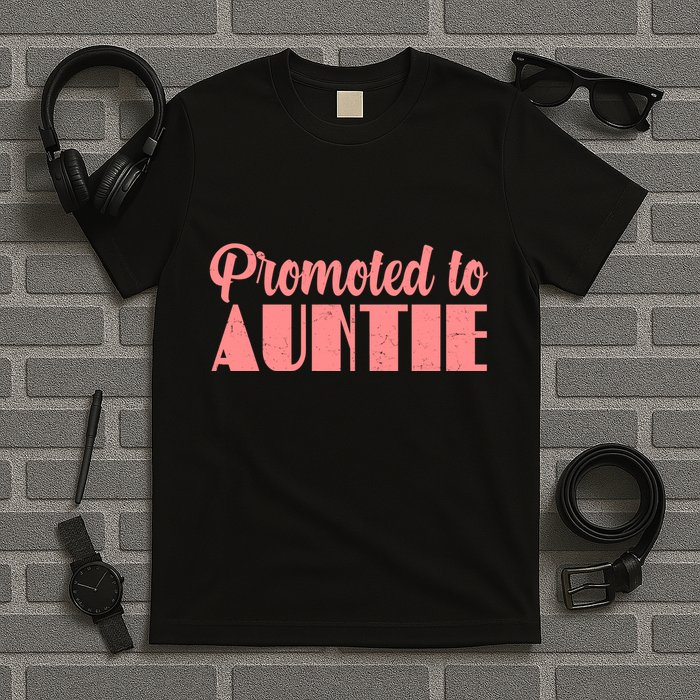 Promoted To Auntie New Baby Niece Nephew T-Shirt