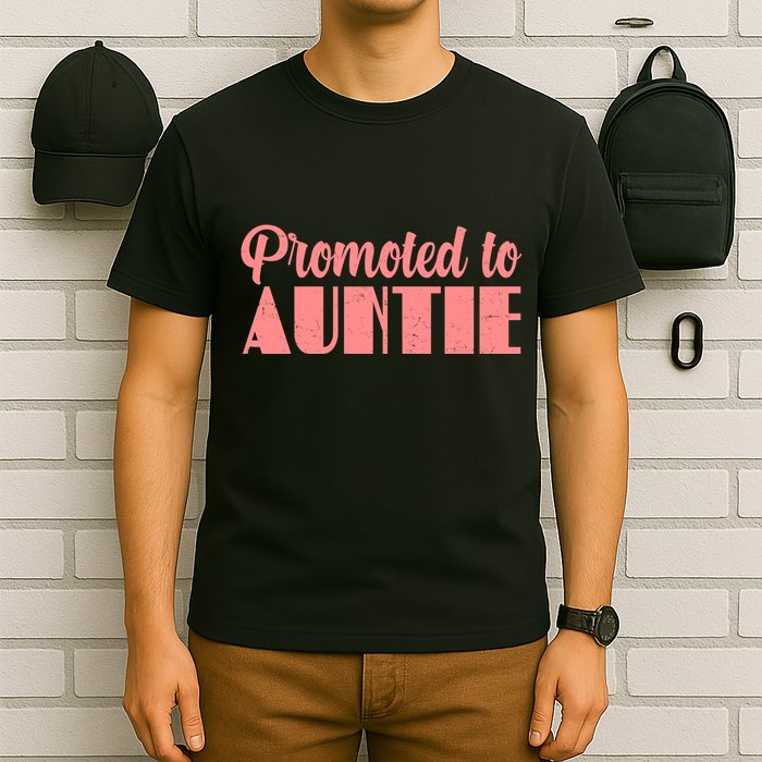 Promoted To Auntie New Baby Niece Nephew T-Shirt