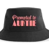 Promoted To Auntie New Baby Niece Nephew Sustainable Bucket Hat