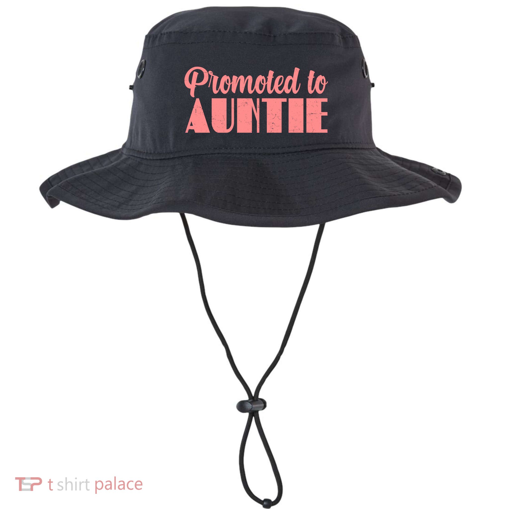Promoted To Auntie New Baby Niece Nephew Bucket Hat