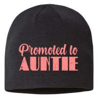 Promoted To Auntie New Baby Niece Nephew Sustainable Beanie