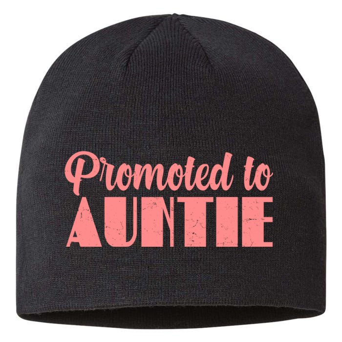 Promoted To Auntie New Baby Niece Nephew Sustainable Beanie