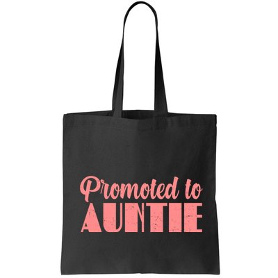 Promoted To Auntie New Baby Niece Nephew Bag
