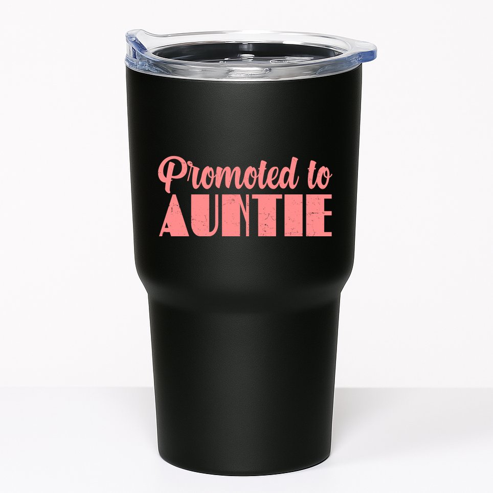 Promoted To Auntie New Baby Niece Nephew Tumbler