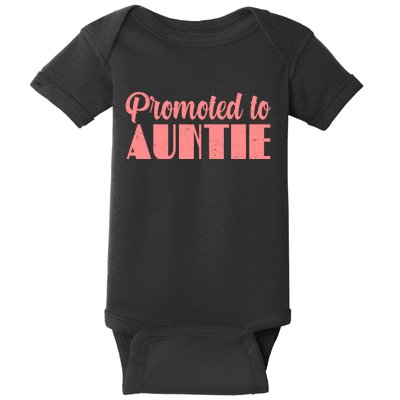 Promoted To Auntie New Baby Niece Nephew Baby Bodysuit