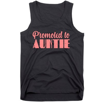 Promoted To Auntie New Baby Niece Nephew Tank Top