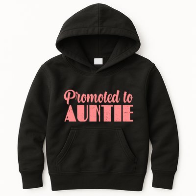 Promoted To Auntie New Baby Niece Nephew Kids Hoodie