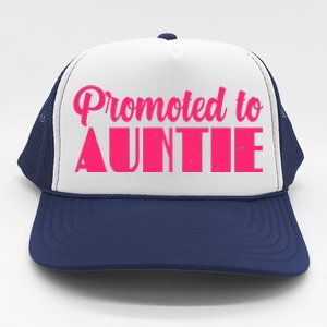 Promoted To Auntie New Baby Niece Nephew Trucker Hat