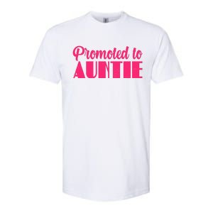 Promoted To Auntie New Baby Niece Nephew Softstyle CVC T-Shirt