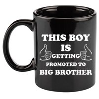 Promoted To Big Brother 11oz C Handle Ceramic Mug