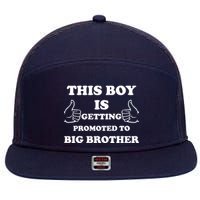 Promoted To Big Brother 7 Panel Mesh Trucker Snapback Hat