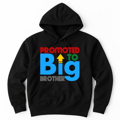 Promoted To Big Brother Colorful Logo Hoodie