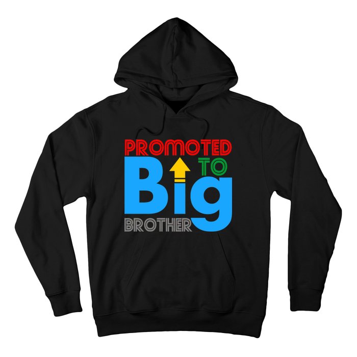 Promoted To Big Brother Colorful Logo Hoodie