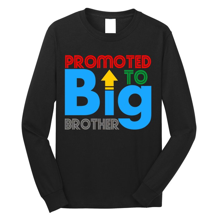 Promoted To Big Brother Colorful Logo Long Sleeve Shirt