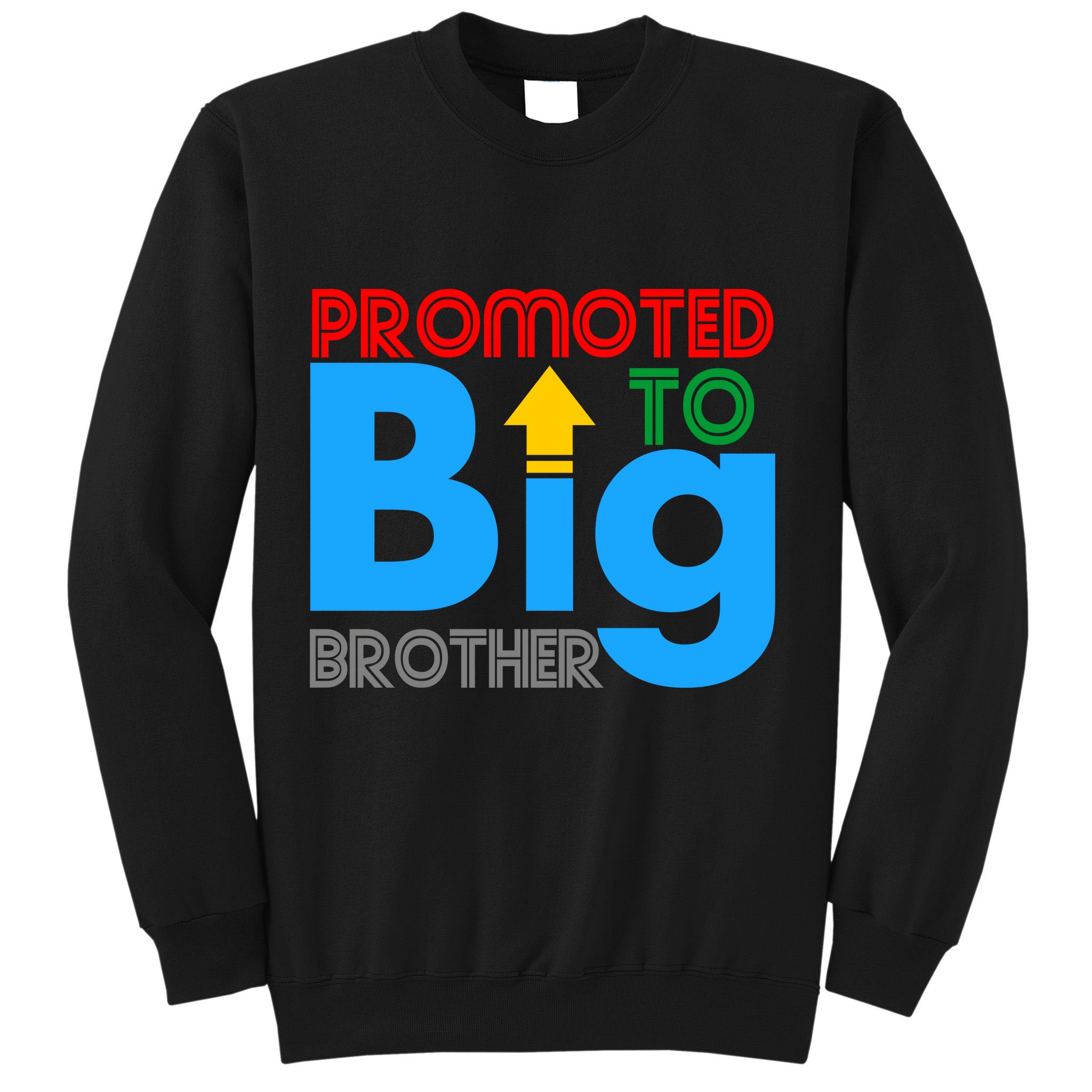 Promoted To Big Brother Colorful Logo Sweatshirt