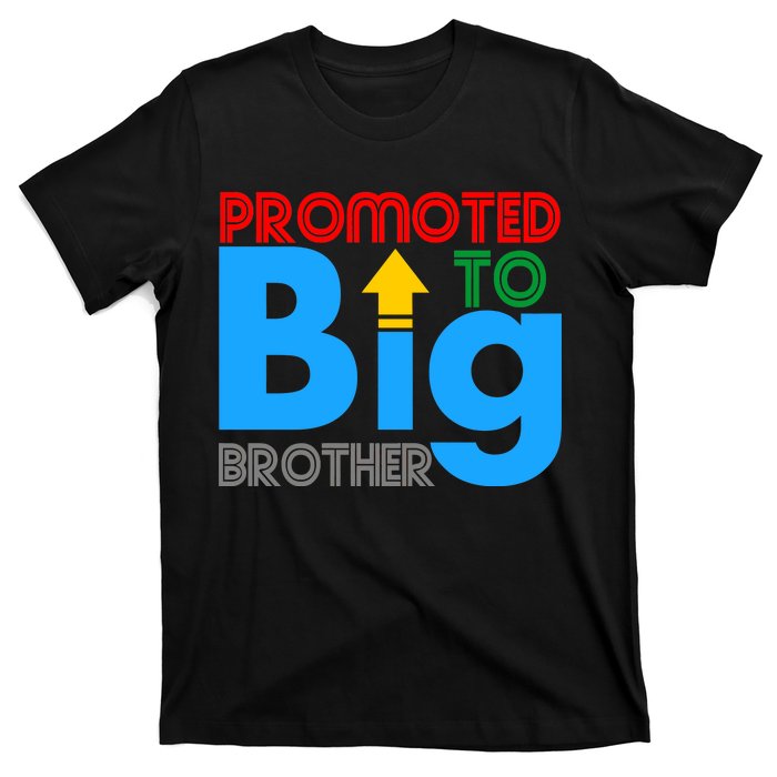 Promoted To Big Brother Colorful Logo T-Shirt