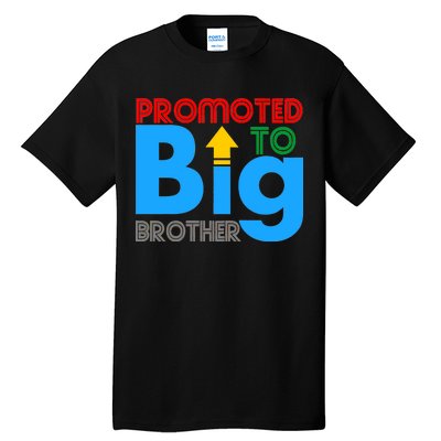 Promoted To Big Brother Colorful Logo Tall T-Shirt