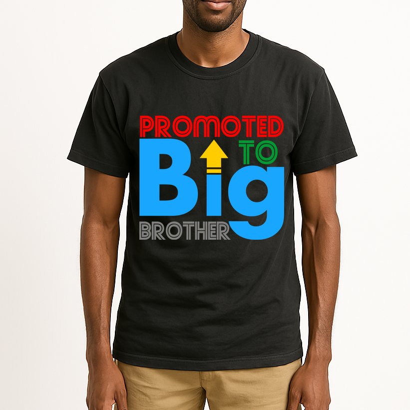Promoted To Big Brother Colorful Logo Tall T-Shirt