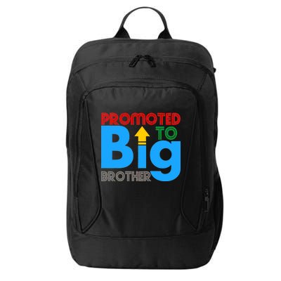 Promoted To Big Brother Colorful Logo City Backpack