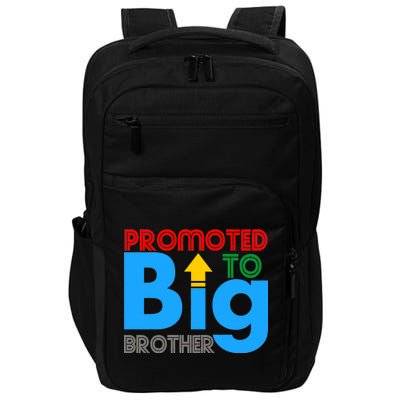 Promoted To Big Brother Colorful Logo Impact Tech Backpack